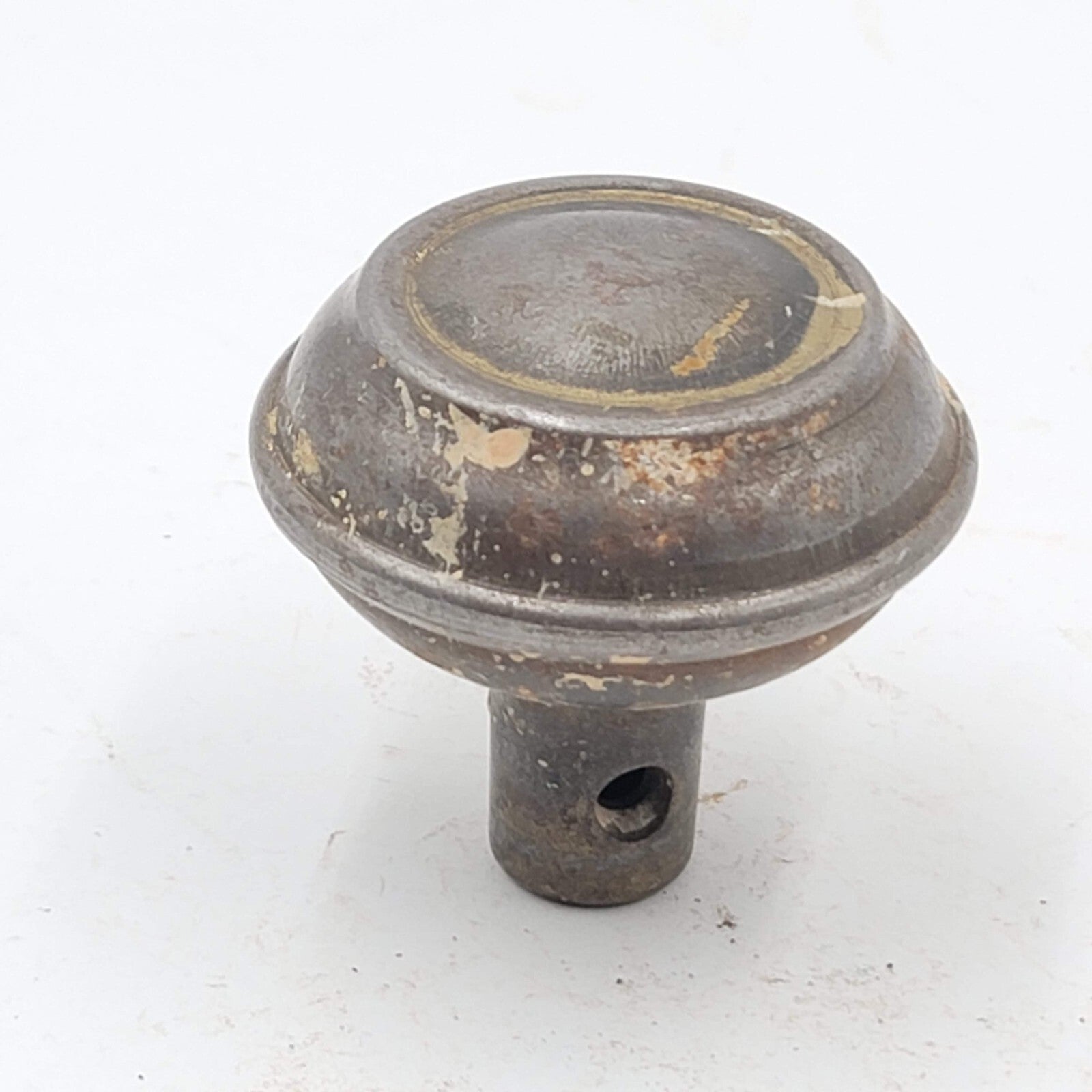 Vintage SINGLE Doorknob Ringed Accent Salvage Door Hardware 2.25"