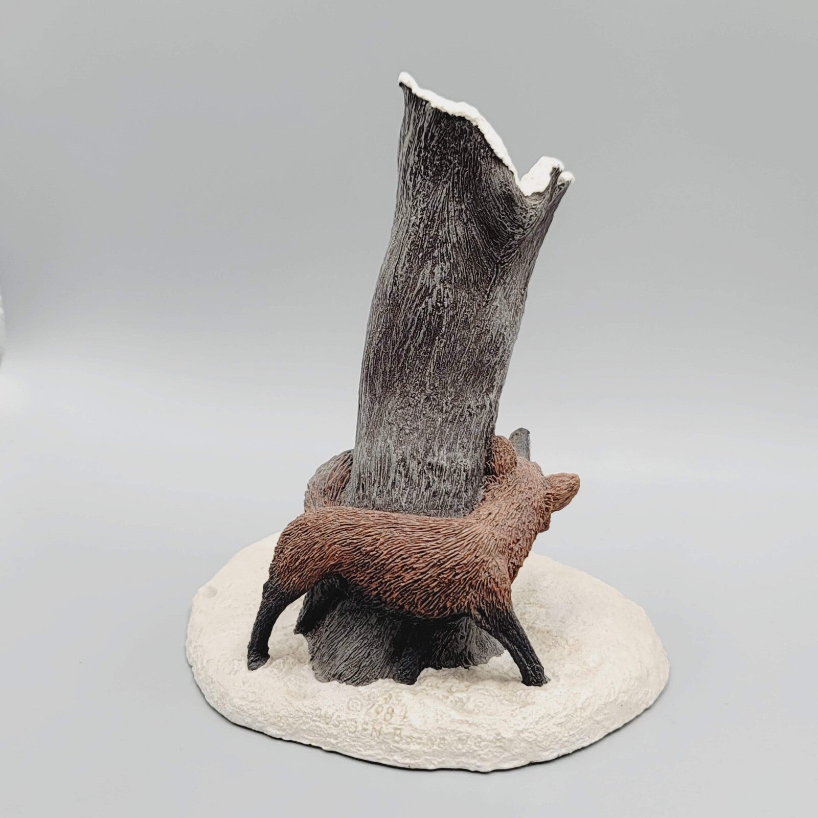 1984 HTF AUS-BEN Cast Bronze RACCOON FOX FIGURINE CHARLES EARNHARDT 6"