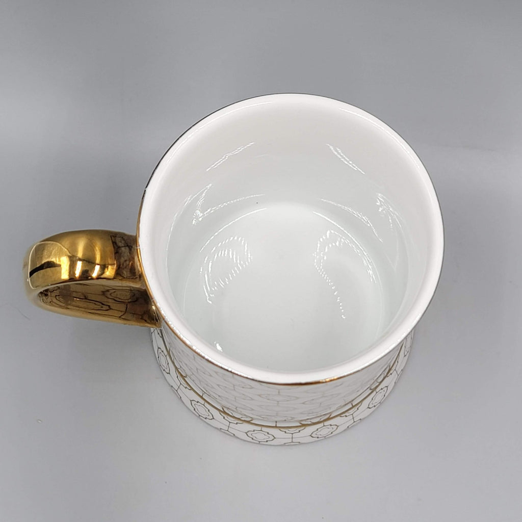 I Love You GRANDMA Coffee Mug Gold and White Signed Rosanna