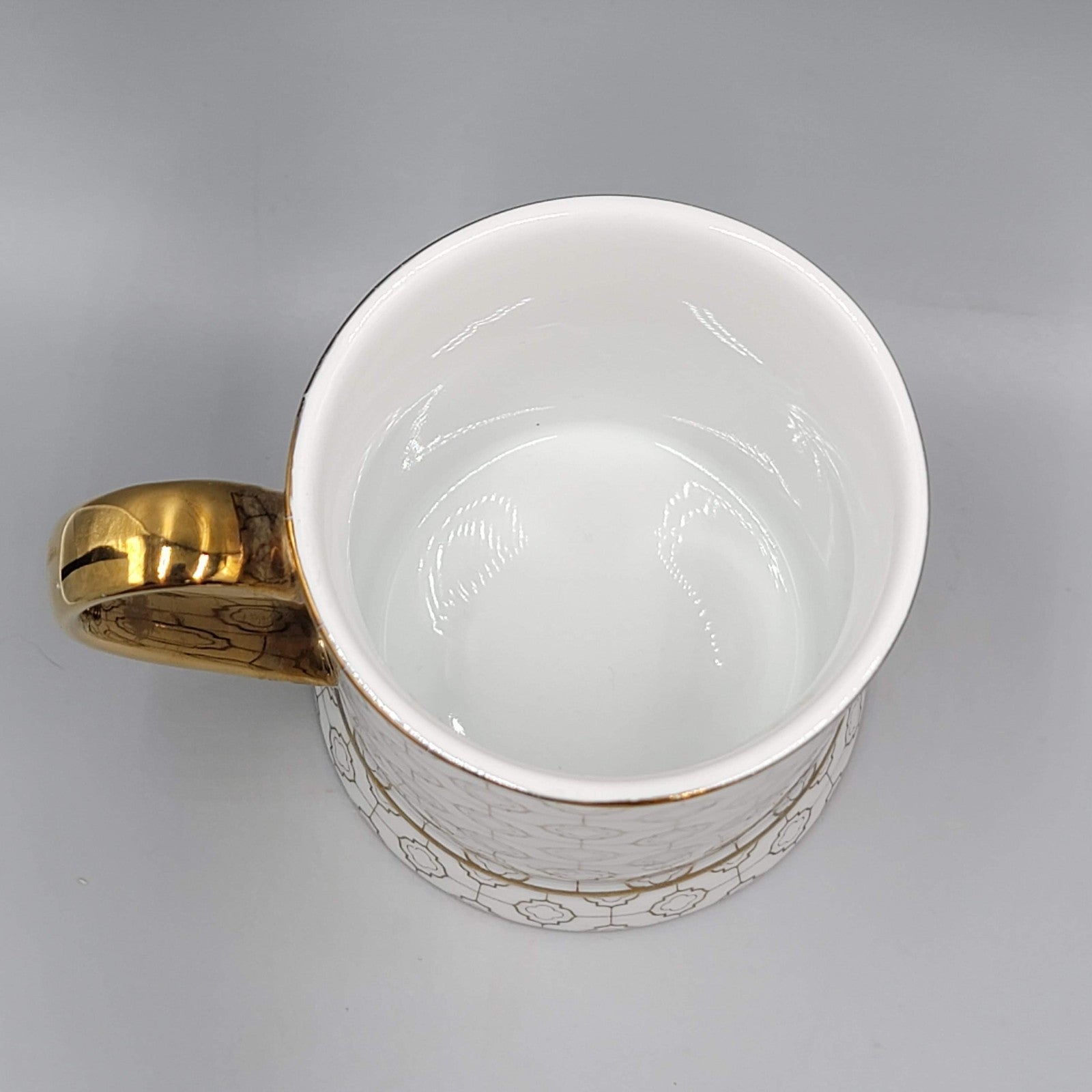 I Love You GRANDMA Coffee Mug Gold and White Signed Rosanna