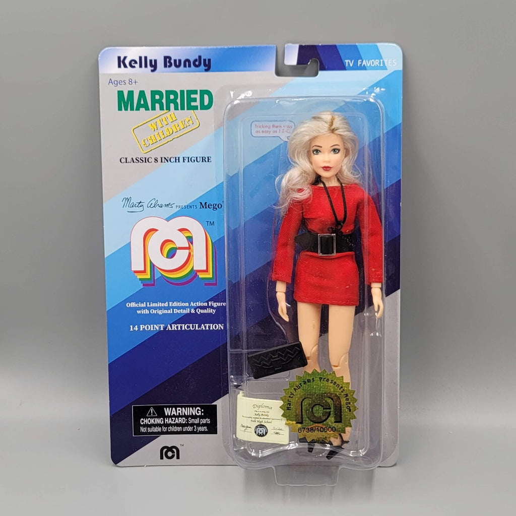 Married Children Kelly Bundy Action Figure Mego 8" TV Favorites Red Dress #0837