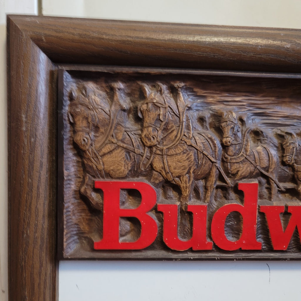 Vintage 1986 Budweiser Dry Erase Message Board Wall Hanging 32x19 Man Cave