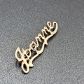 Vintage JOANNE Brooch Pin Name Estate Costume Jewelry 1.75"