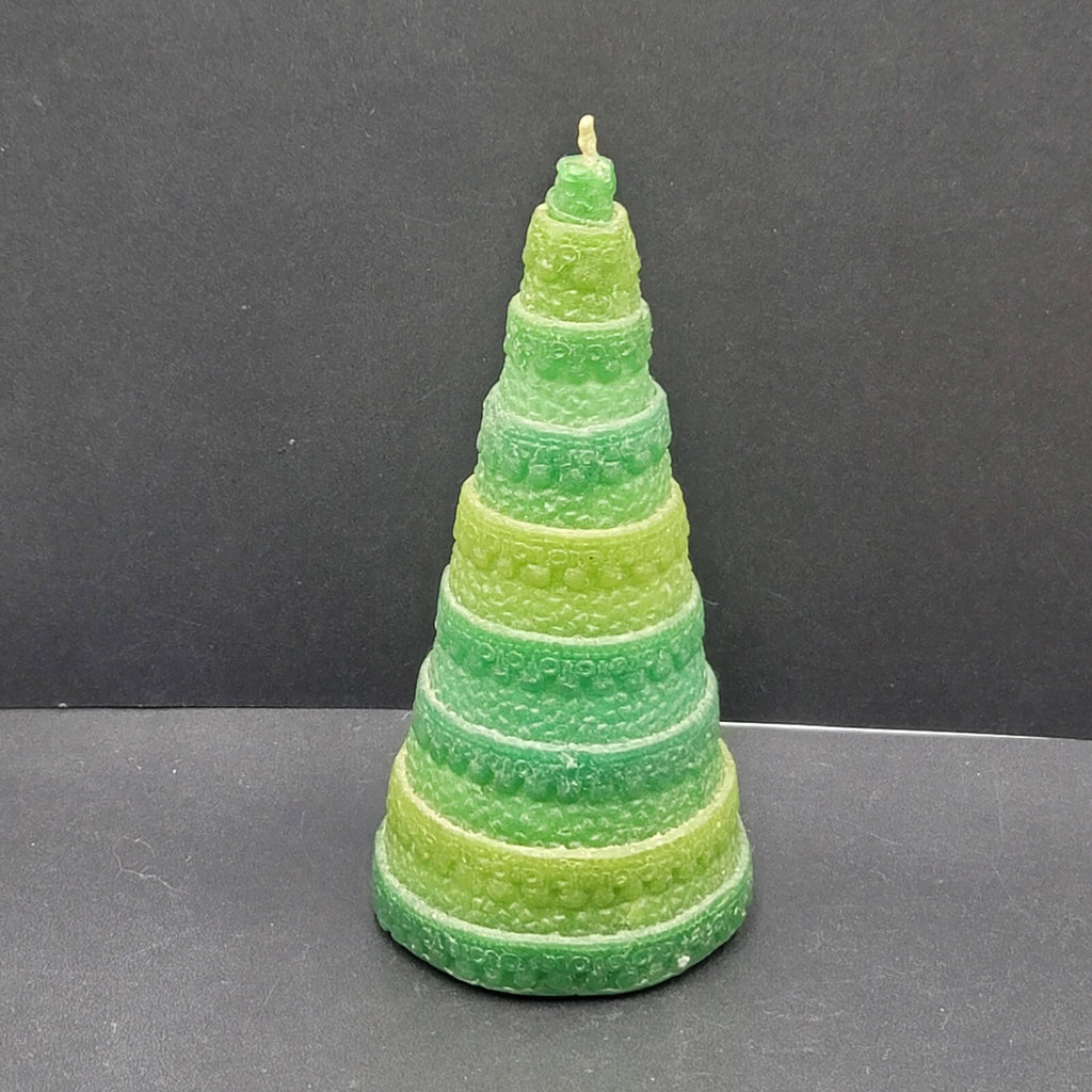 Vintage Hallmark Christmas Tree Candle Green Unused 7" New Old Stock