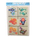 Vintage Simplicity Sewing Pattern Appliques Zodiac Signs 8431 Sew Transfer