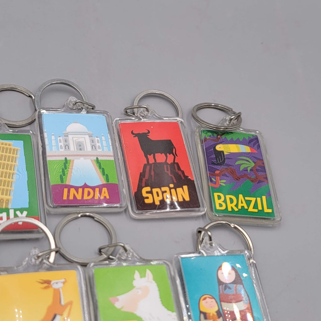 Highlights Top Secret Adventures Lot of 13 Keychains Acrylic