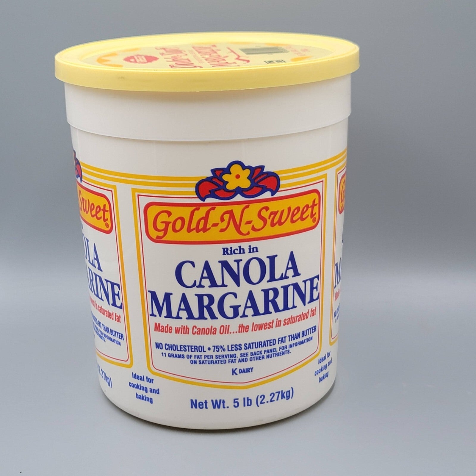 Vtg Plastic MARGARINE Oleo Tub Bowl Container Lid Gregg's Gold n Soft Movie Prop