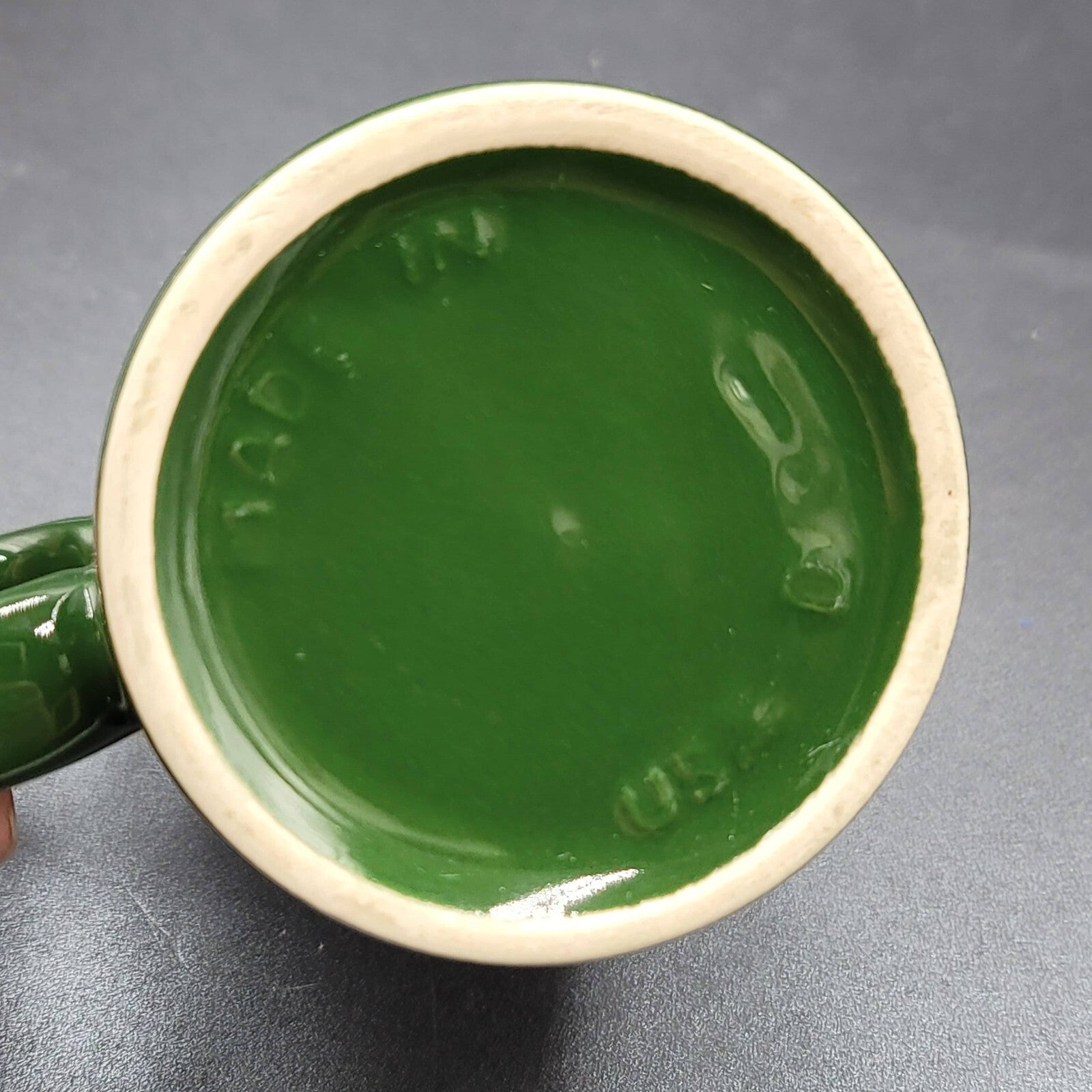 The Casual Chef Cafe Coffee Mug The Pumpernickel Inn Souvenir Green Etched