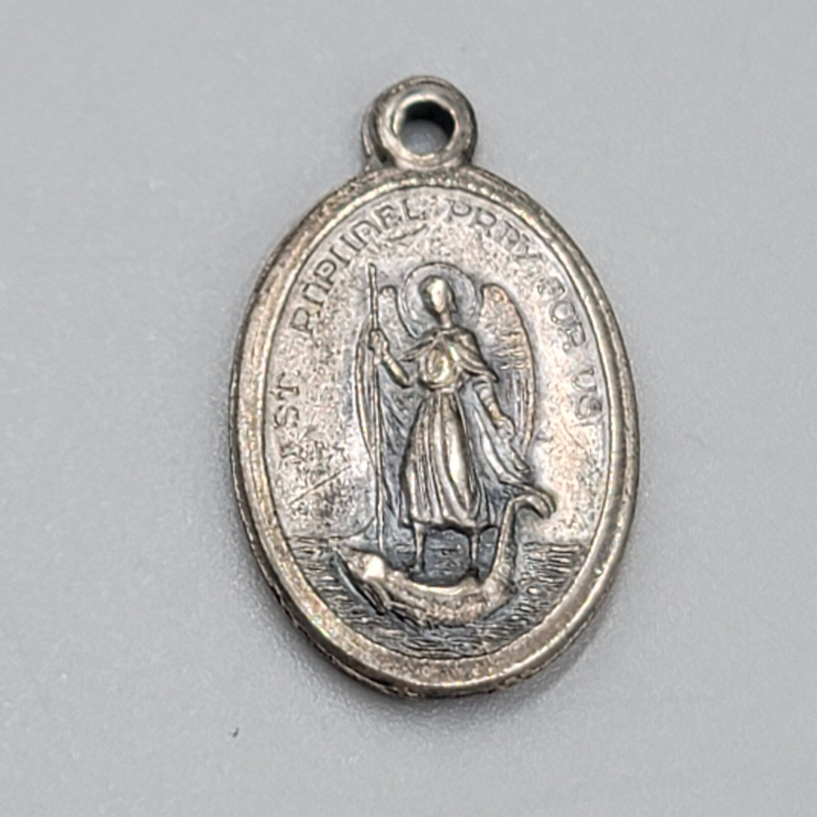 Vintage MARY Medal OUR LADY OF LORETO Medal Catholic Religious Souvenir