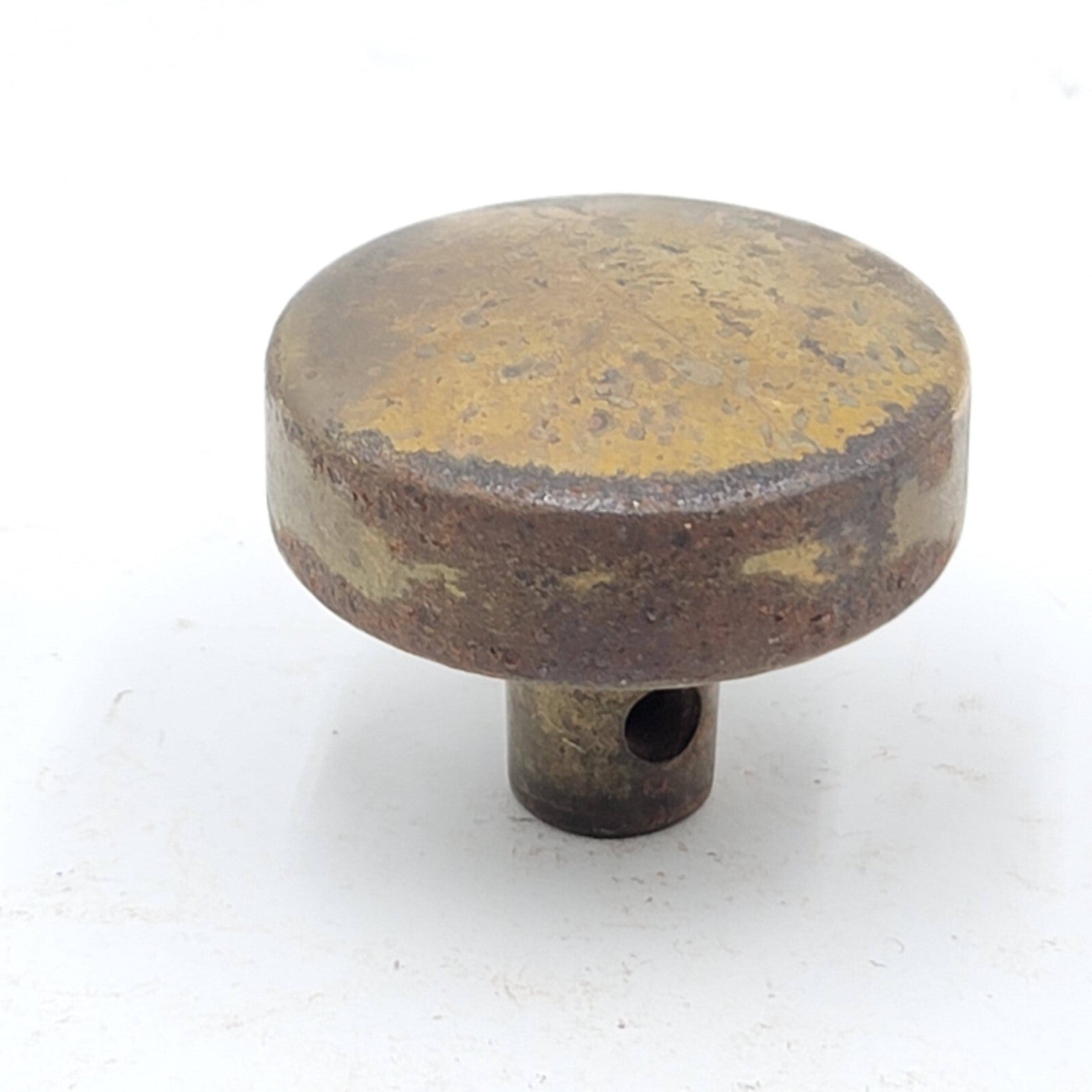 Vintage SINGLE Steel Doorknob Salvage Door Hardware Art Deco 2.25"