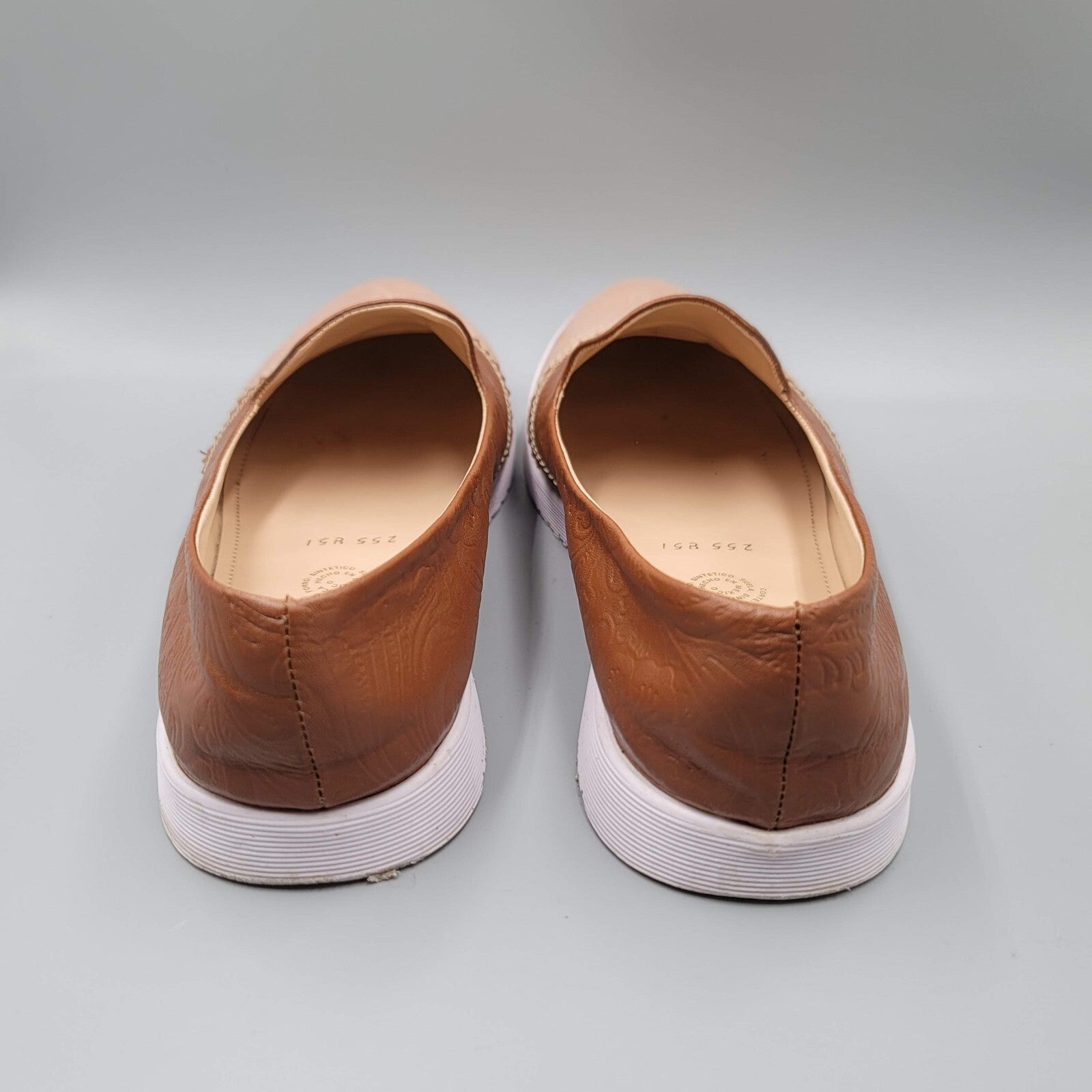 Andrade Womens Slip On Brown Western Saddle Shoe Leather Sz 8