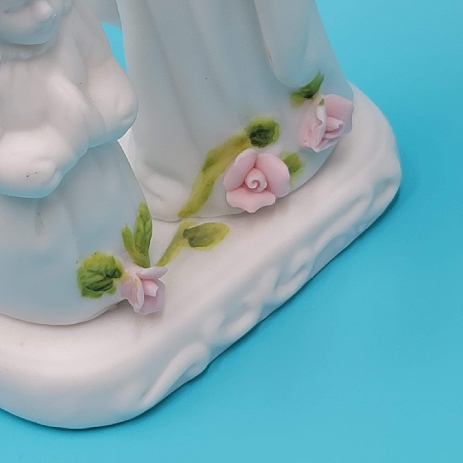 Vintage Porcelain First Communion Girl Jesus Figurine Religious Collectible