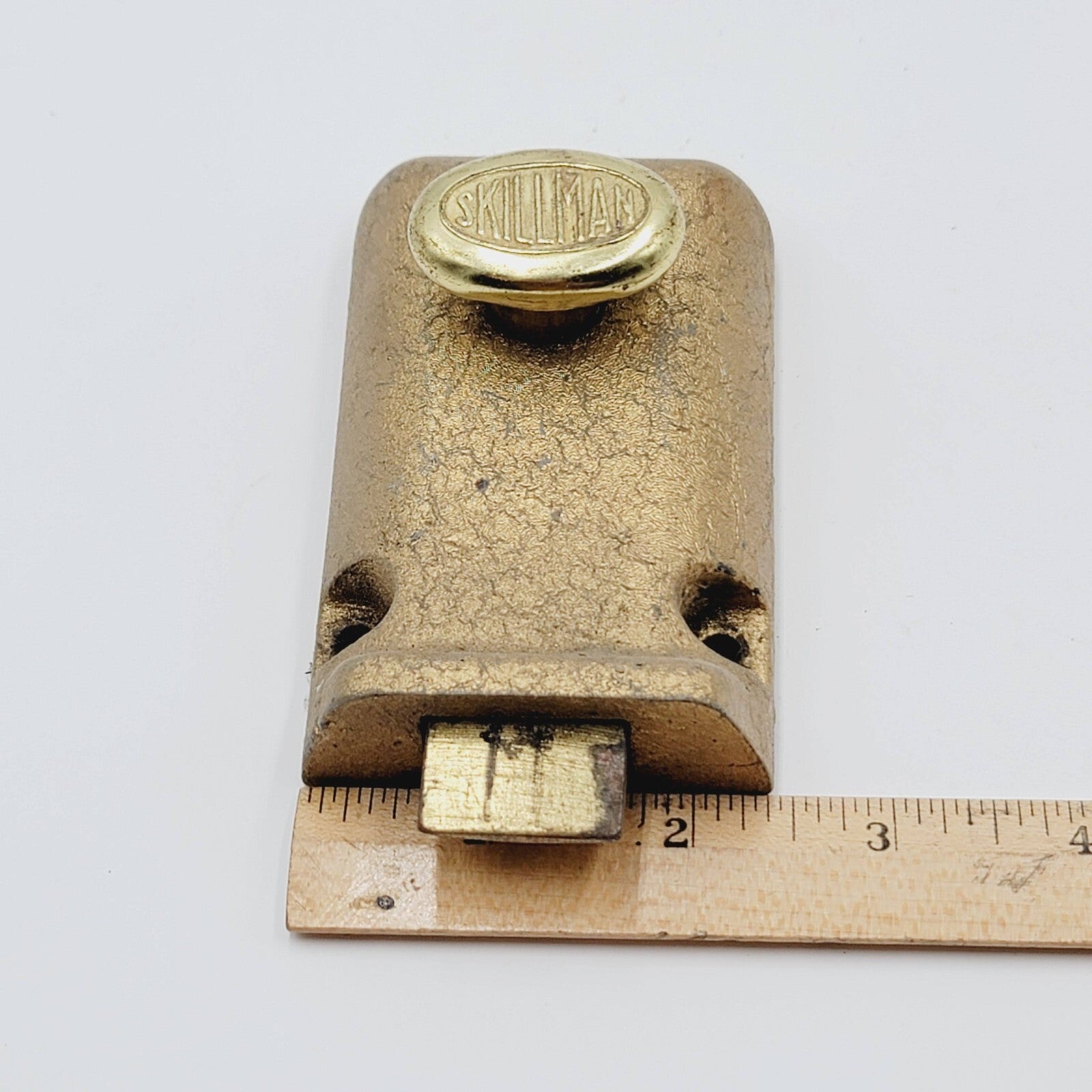 Vintage SKILLMAN Surface Rim Night Latch No Keeper Reclaimed Salvage