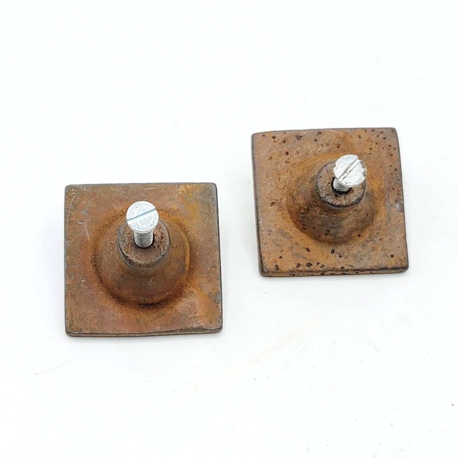 Vintage Cast Iron Drawer Pulls Hardware Ornate Architectural Lot of 2 Matching