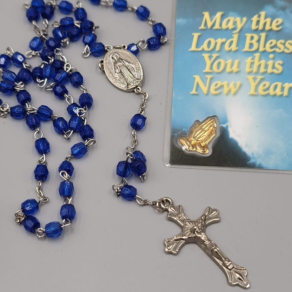 Vintage Catholic Religious Collection Lot Prayer Cards Necklaces Rosary