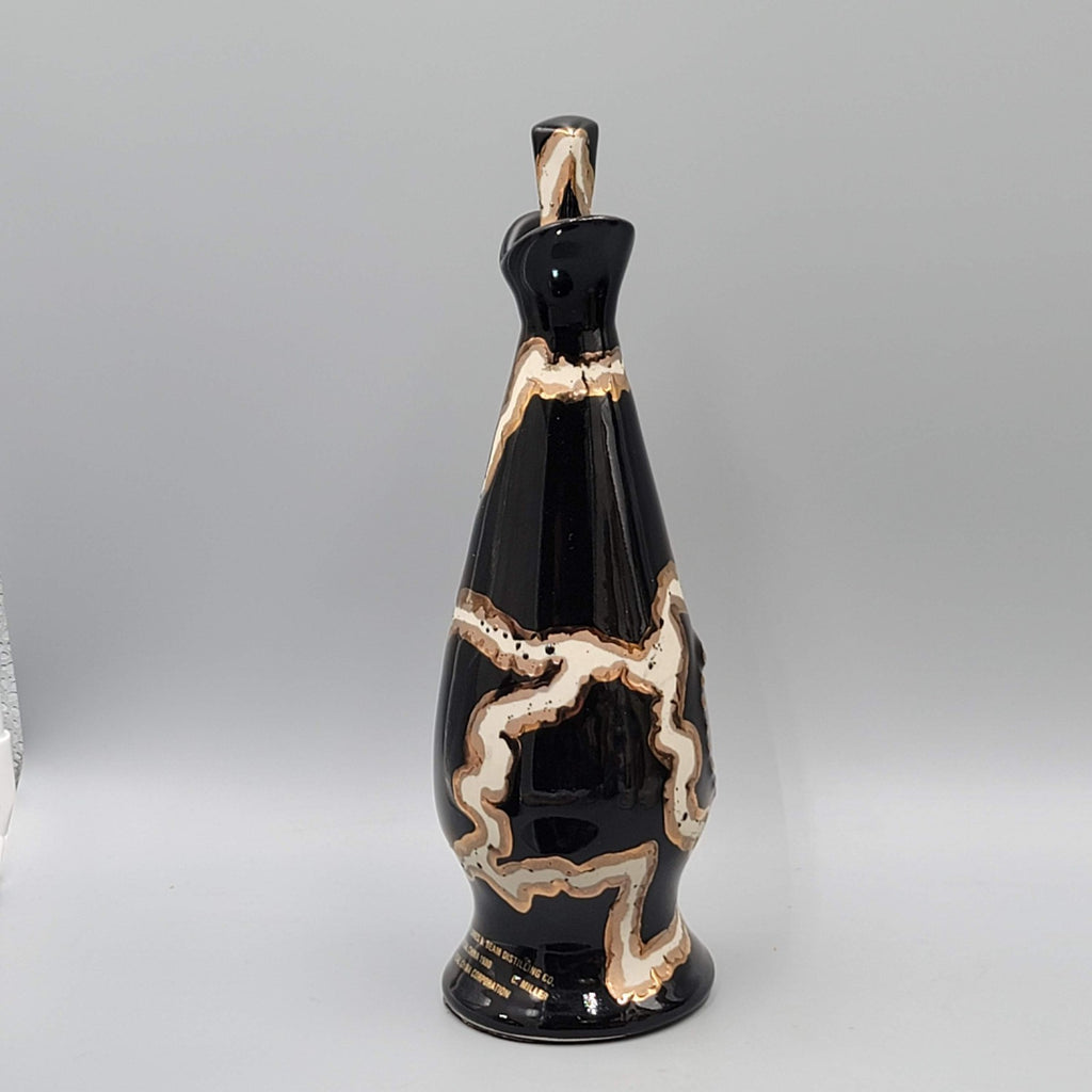 Jim Beam Paperweight Di Monte Royal 1980 C Miller Black Gold White 8 in tall