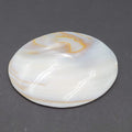 Vintage Large Sea Shell Belt Buckle Clip Mother of Pearl 4"x3"