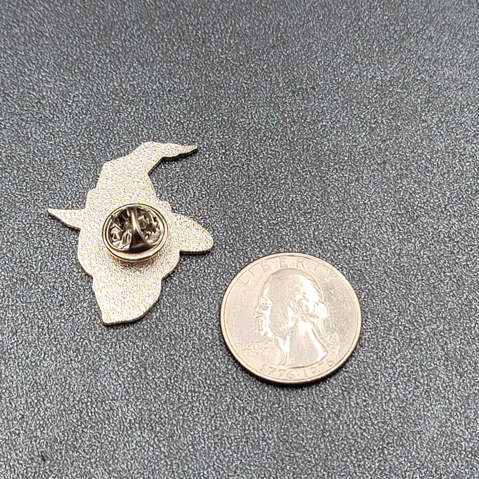 Skull Enamel Lapel Hat Pin Witch Pentagram Candle Halloween 1.5"