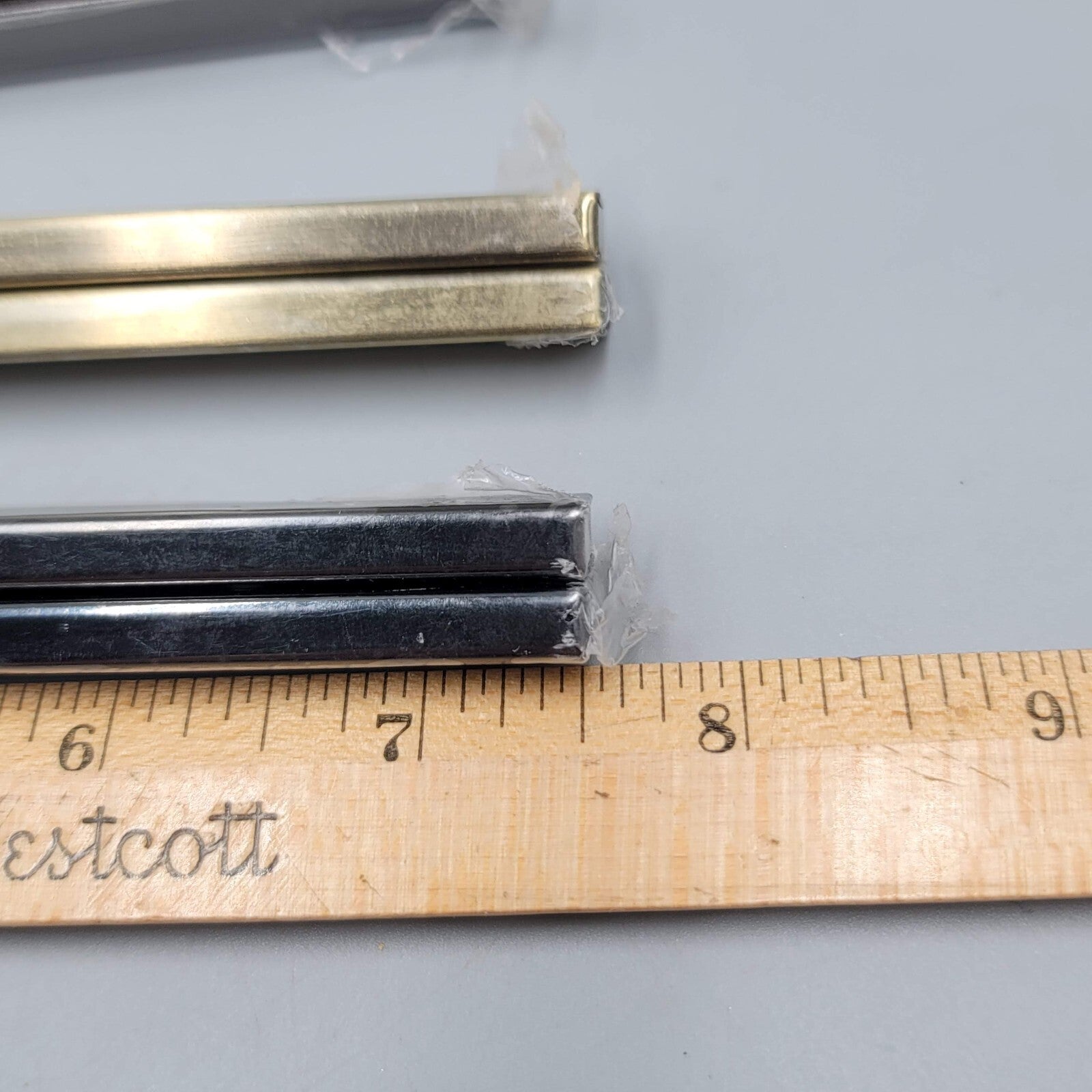 Vintage Metal Purse Clasp Closure Frame Lot of 7 New Old Stock Gunmetal Goldtone