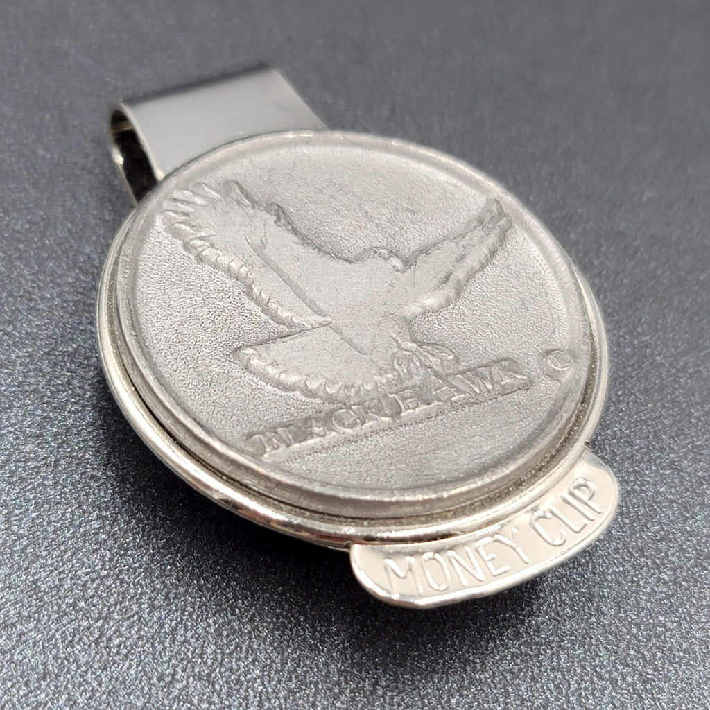 Black Hawk Colorado Money Clip Silver tone Souvenir