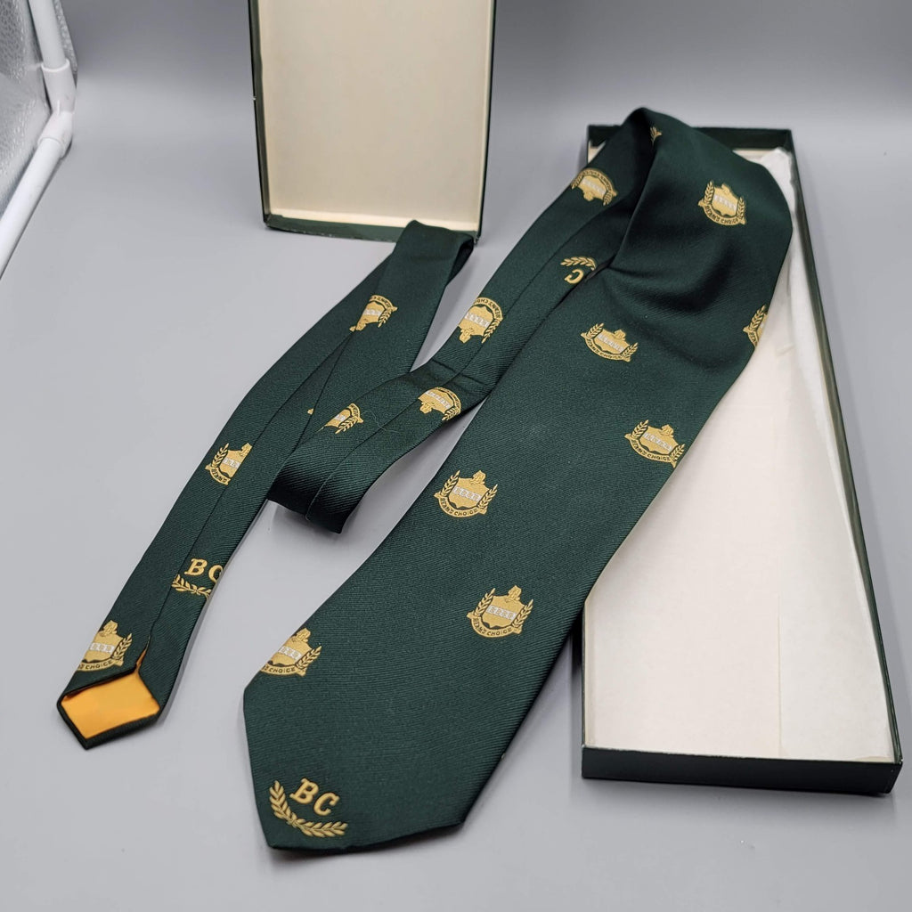 Vintage Necktie Jim Beams Choice Whiskey Bourbon Tie Green Ernst San Francisco
