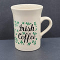 Vintage Carrigohoun Ireland Irish Coffee Mug Tea Cup White Green Shamrocks