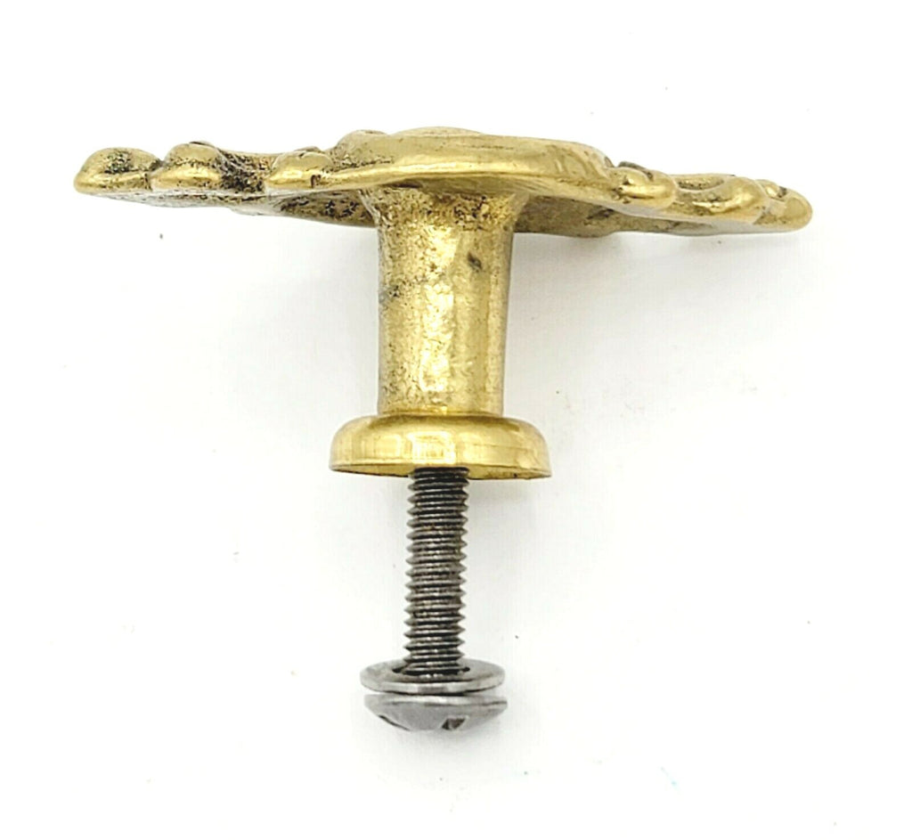Vintage Brass Drawer Pull Architectural Salvage Hardware 2" x 1"