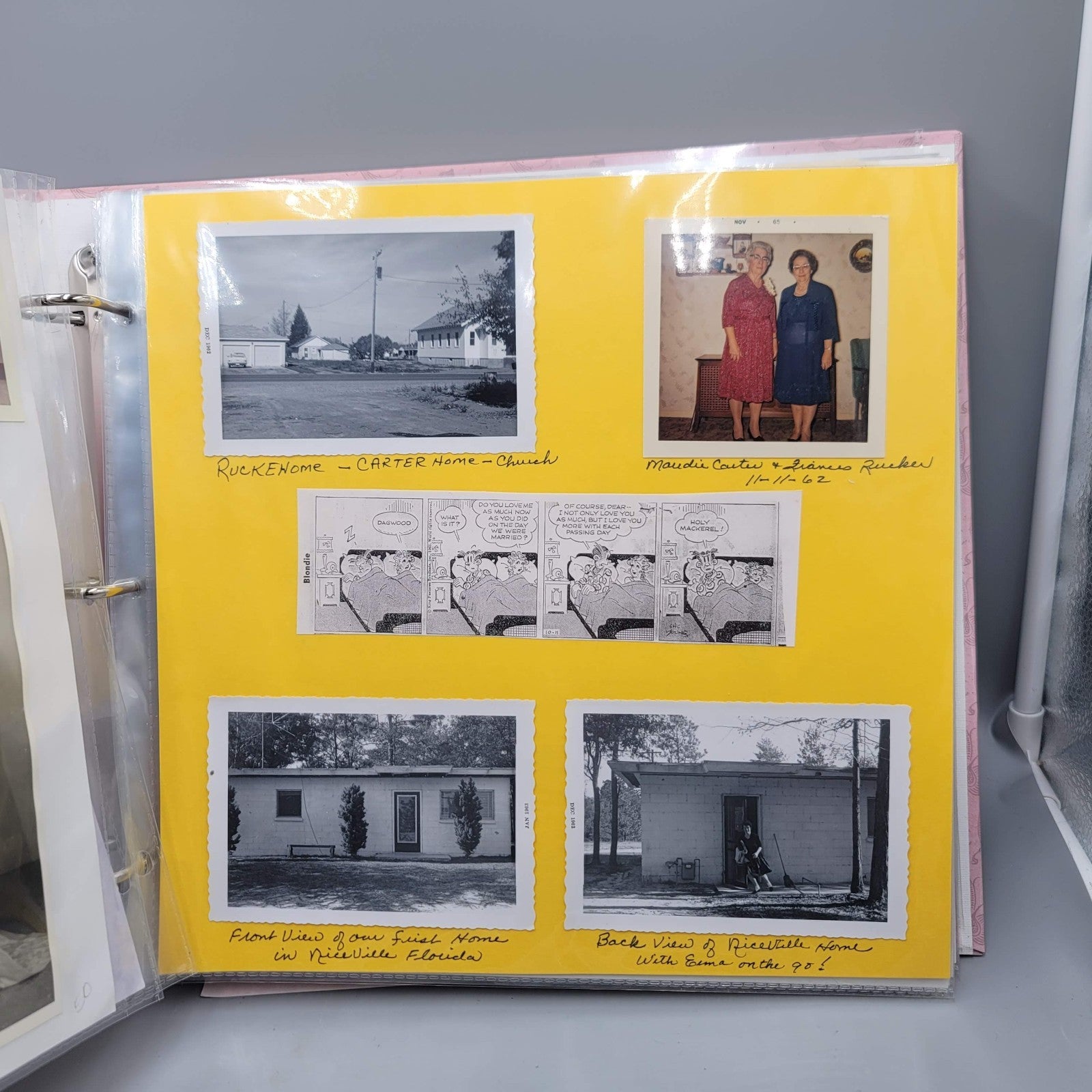 Vintage 1960s Photos in a Modern Scrapbook Rucker Family Tree 42 pages