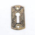 Vintage Cast Iron Eastlake Skeleton Key hole Escutcheon Salvage 1.75"x 1"   7012