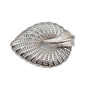 Vintage Brooch Signed Judy Lee Textured Silver Tone Pin 2 in