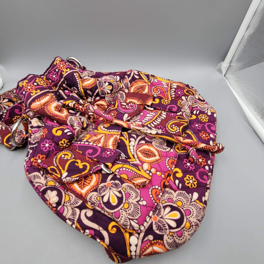 Vera Bradley Safari Sunset Shoulder Drawstring Bag Purse 4" x 10" x 10" VTG