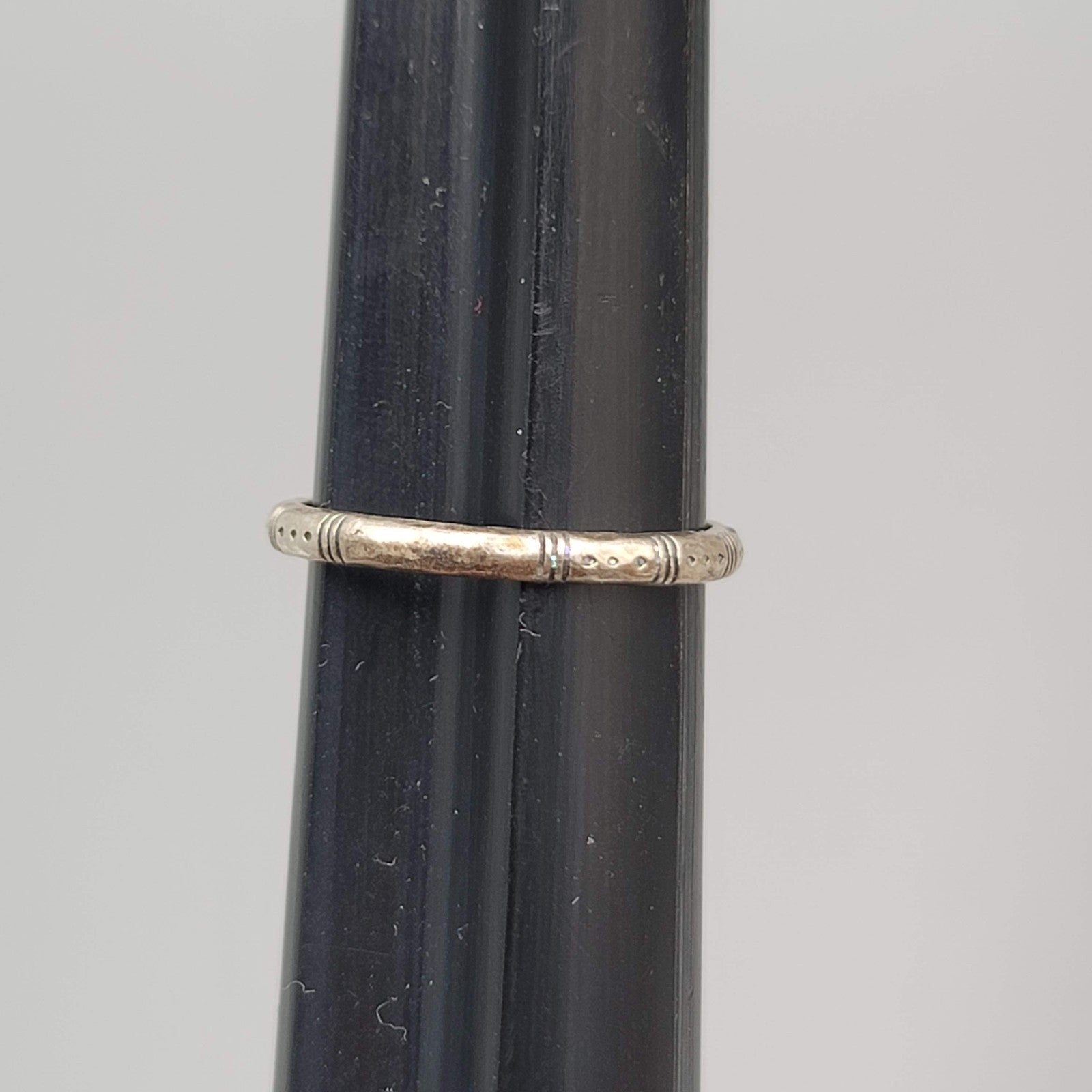 SILPADA R2466 Belle Fleur Stack Sterling Silver Circle Ring Sz 9.25
