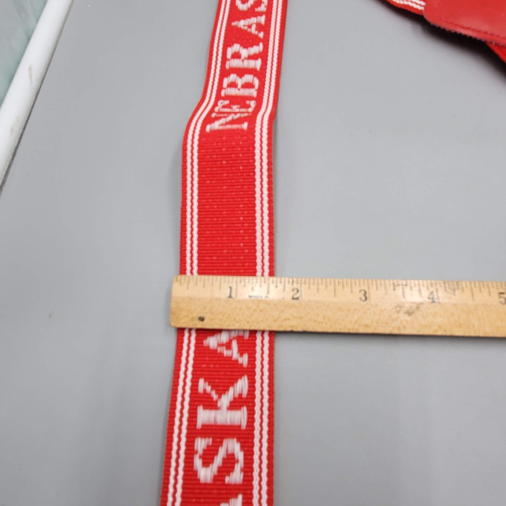 Red Nebraska Huskers Suspenders Adjustable