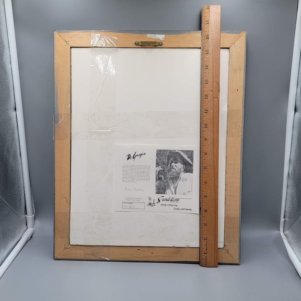 Ted De Grazia Professionally Matted Framed Print Flower Boy A Midnight Sketch