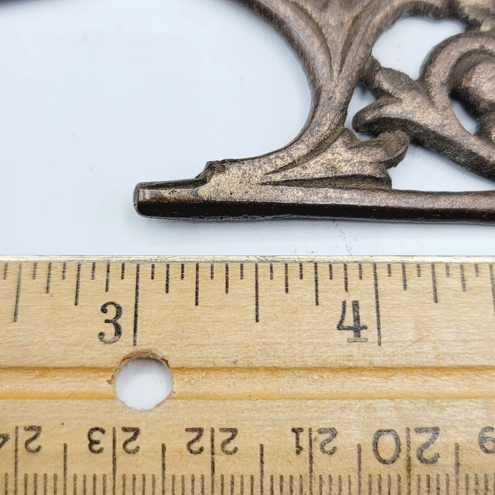 Vintage Large Ornate Brass Bail Pull for 3" Pull Handle Replacement