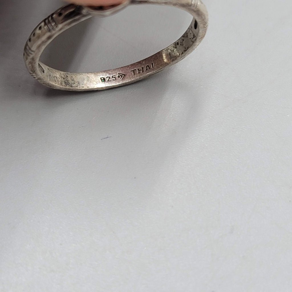 SILPADA R2466 Belle Fleur Stack Sterling Silver Circle Ring Sz 9.25