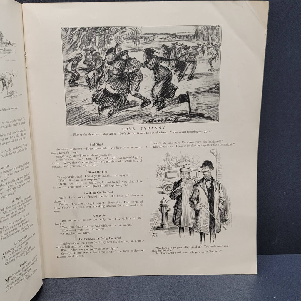 Antique Judge Humor MAGAZINE Good Night Nurse Kissing Jan 22 1916