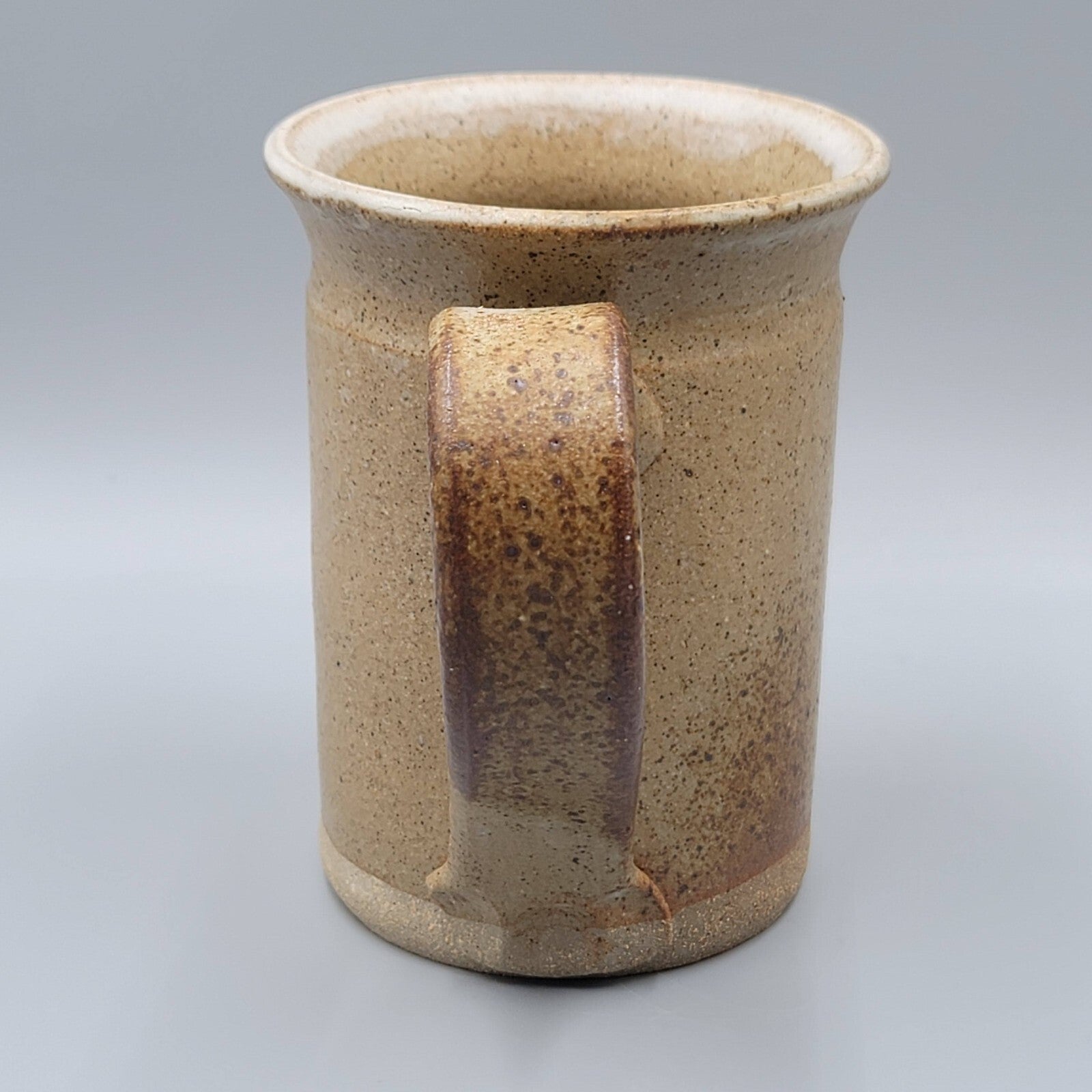 Vintage Pottery Coffee Mug with Hidden Surprise Figure Inside Cup