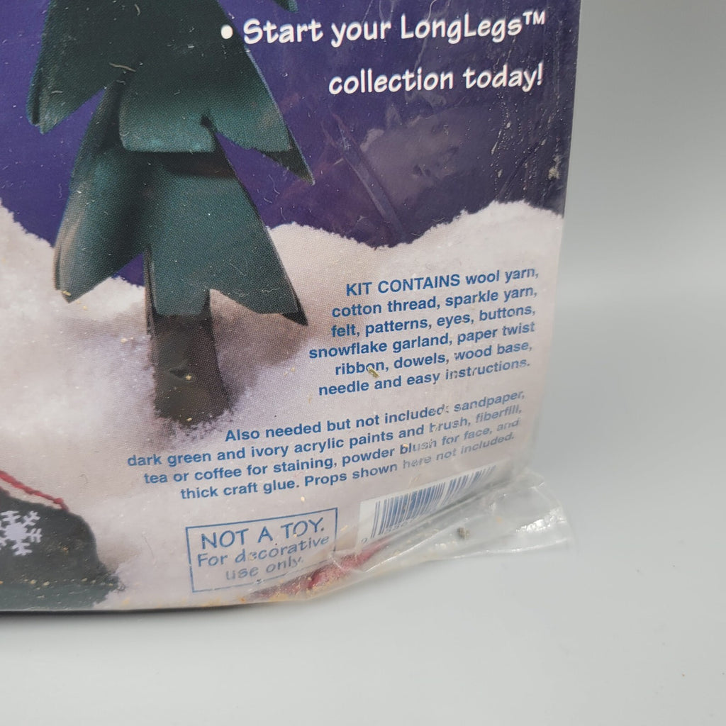 Dimensions Long Legs Felt Kit Bob Sled Snowman 62179 Sealed NOS Vintage