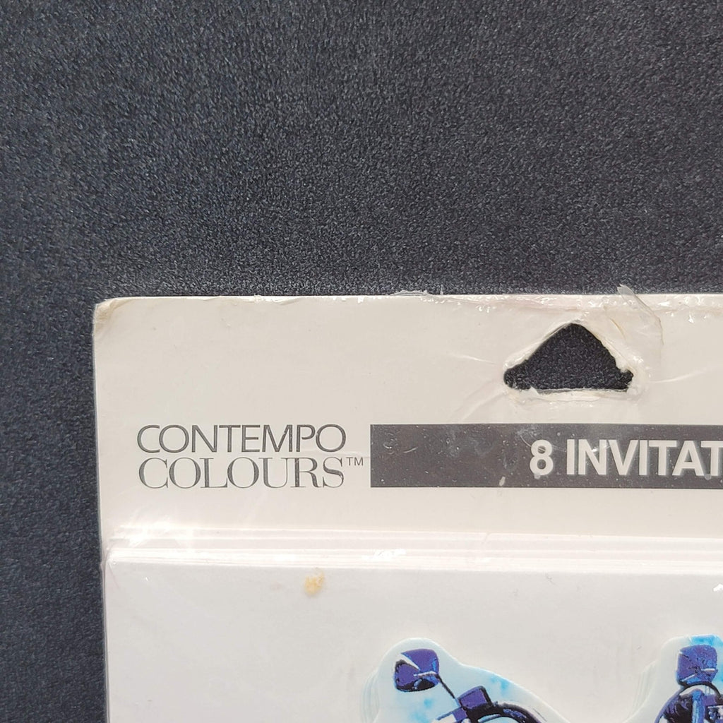 Vintage Contempo Colours Invitations Harley Davidson Party Cards Envelopes NOS
