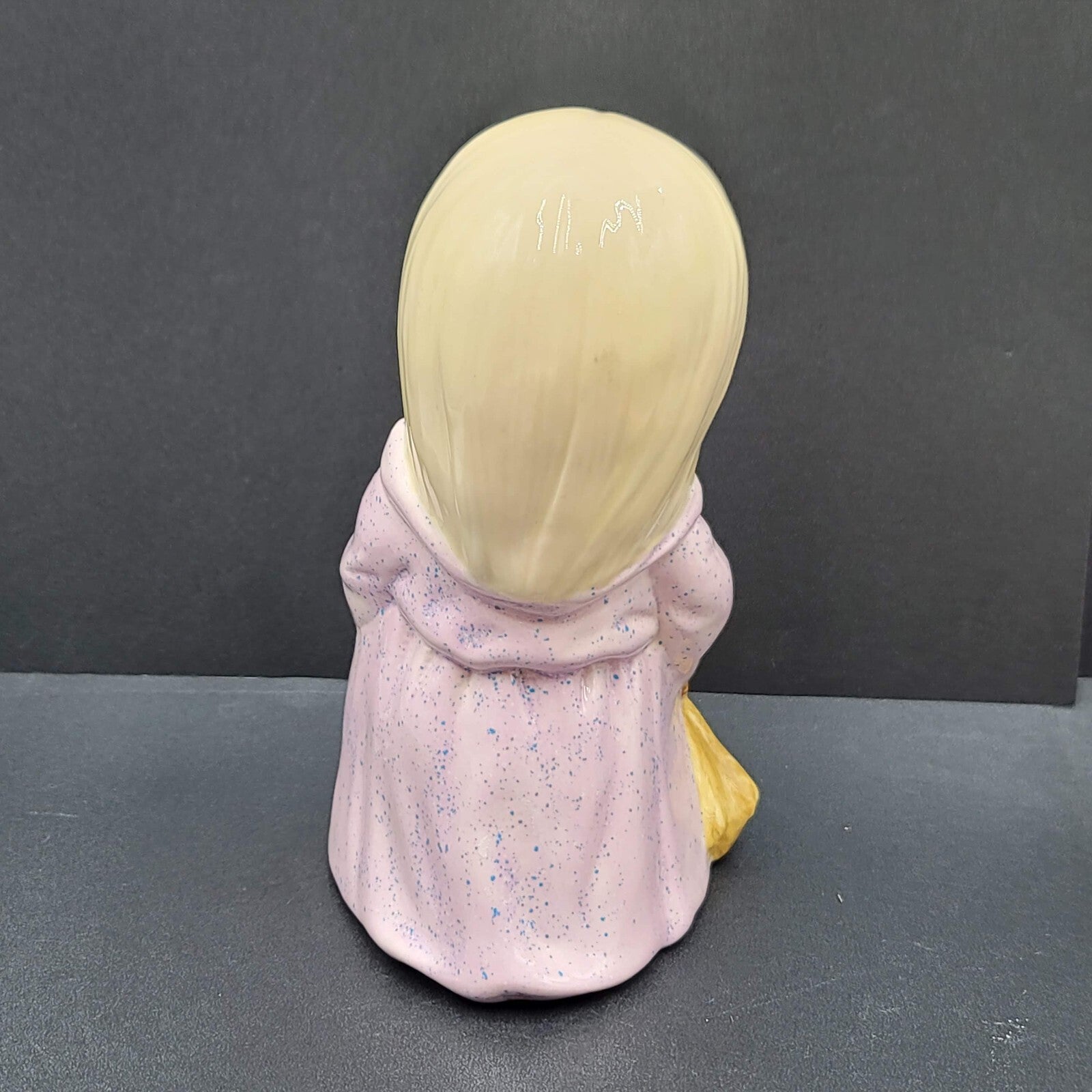 Vtg Albertas Molds Hand Painted Ceramic Witch Girl Trick or Treater Halloween