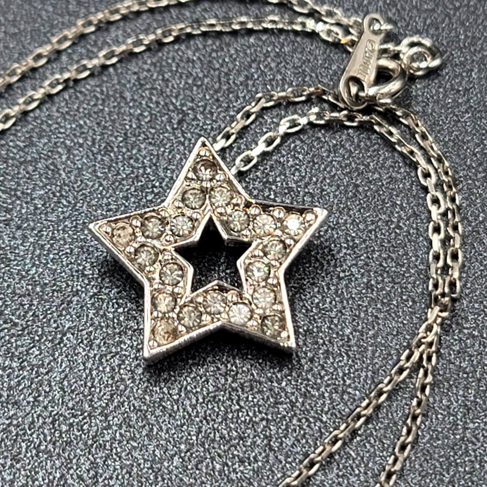 Lot of 4 Costume Crystal Silver tone Jewlery 3 Pendant Necklaces 1 Love Bracelet