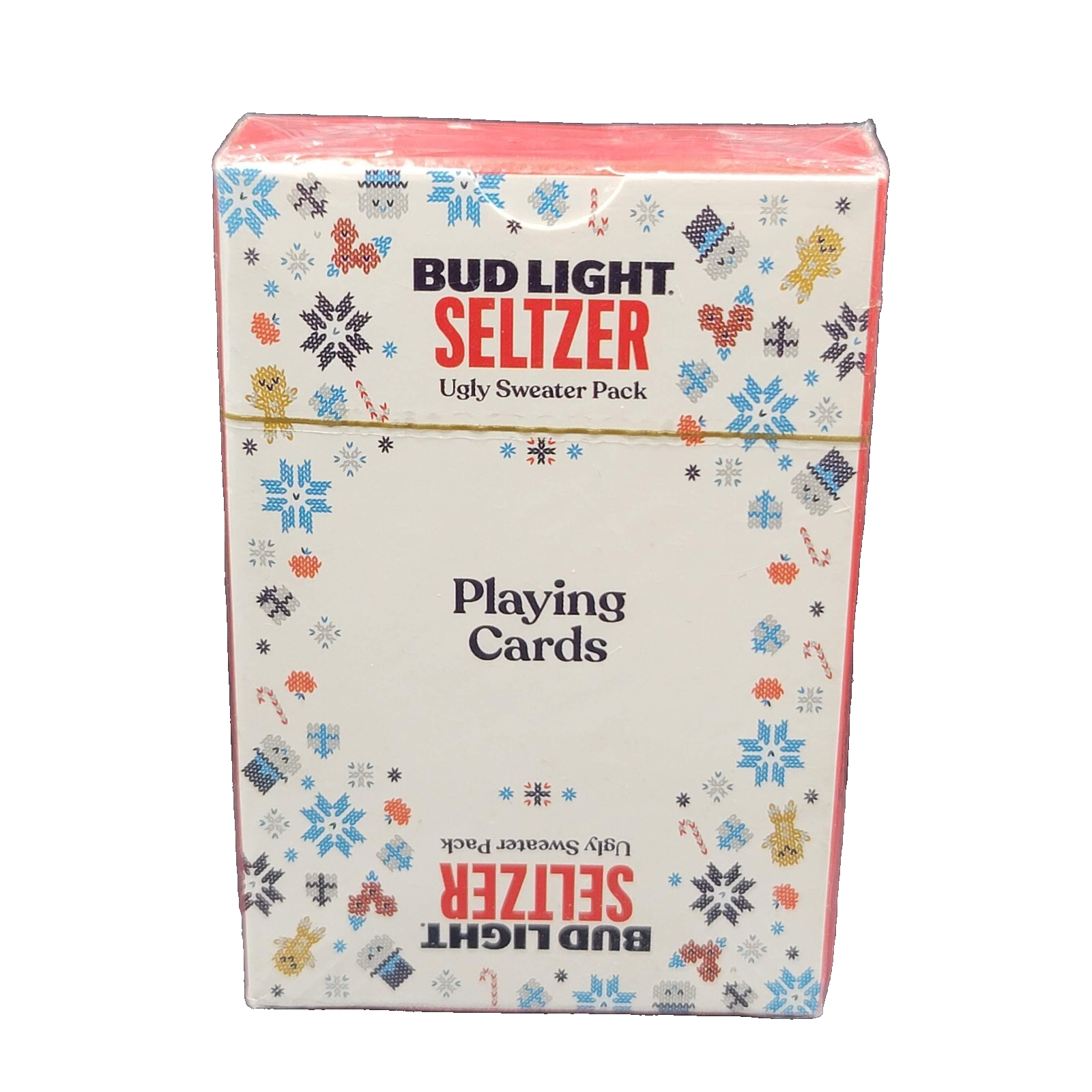 Bud Light Seltzer Playing Cards New Sealed In Package Ugly Sweater Pack