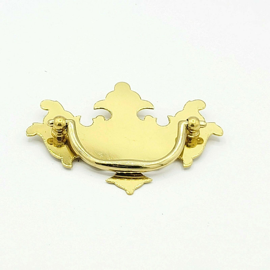 Vintage Brass Drawer Pull Chippendale Style Salvage Hardware SINGLE ONLY