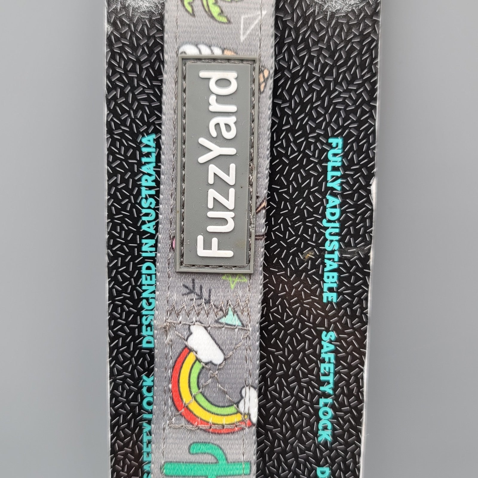 FuzzYard Gray COACHELLA Print Collar Large Puppy Dog NWT