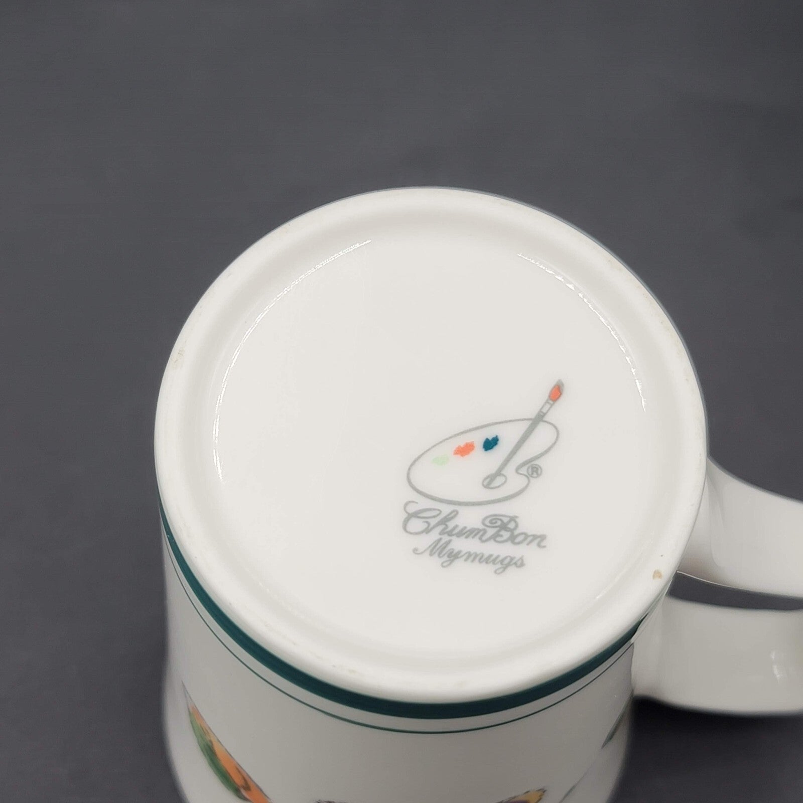 Vintage Chum Bone China Coffee Mug Tea Cup Cherries Fruit