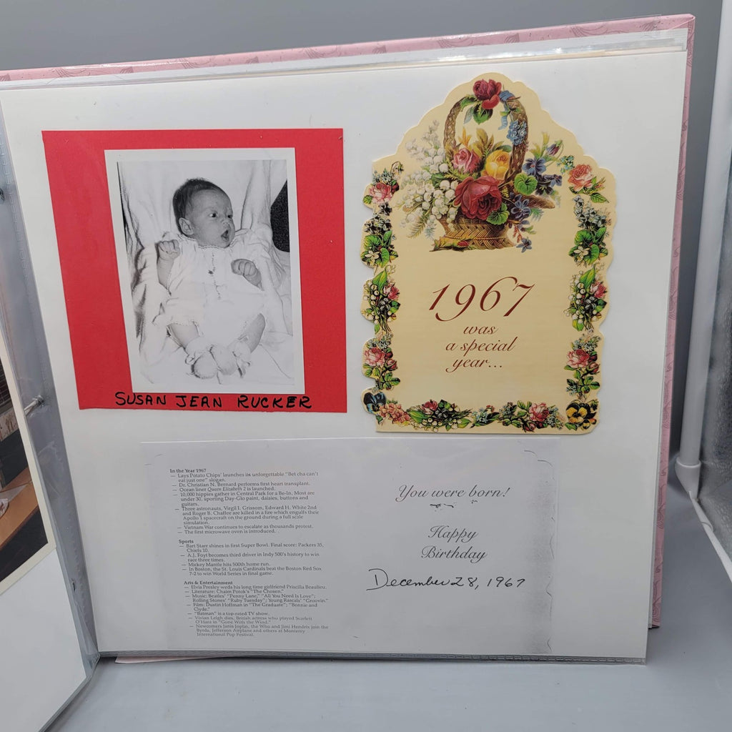 Vintage 1960s Photos in a Modern Scrapbook Rucker Family Tree 42 pages