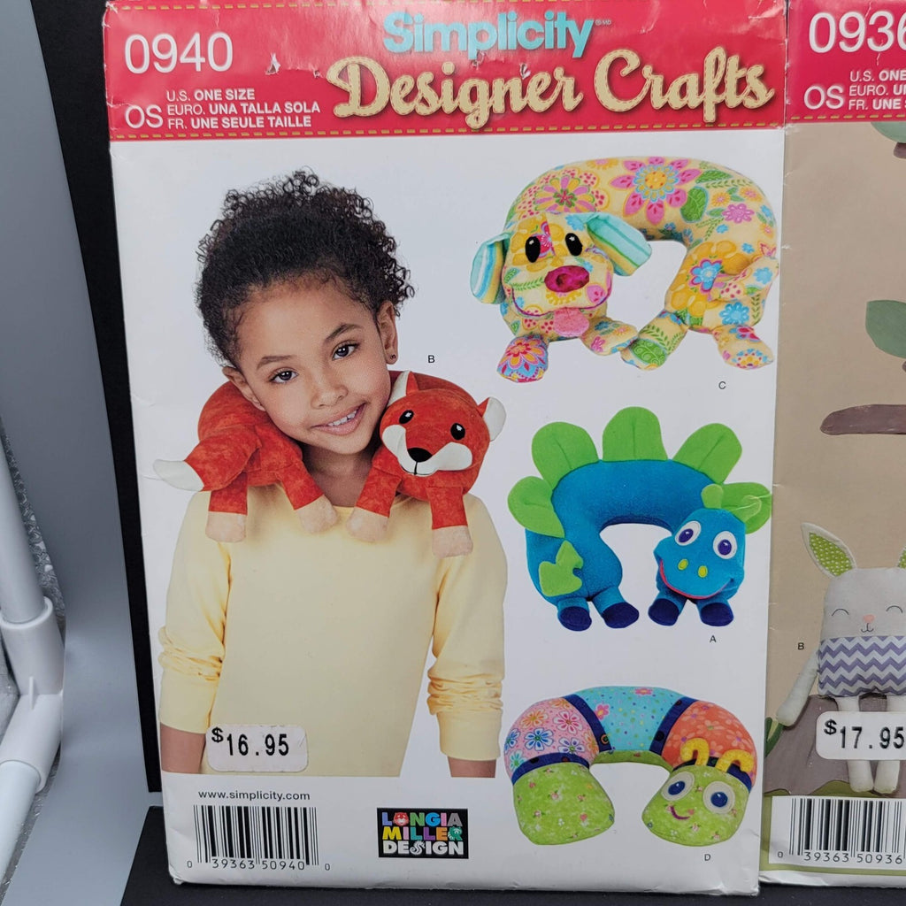 Simplicity Designer Crafts 0936 0940 Sewing Pattern Uncut