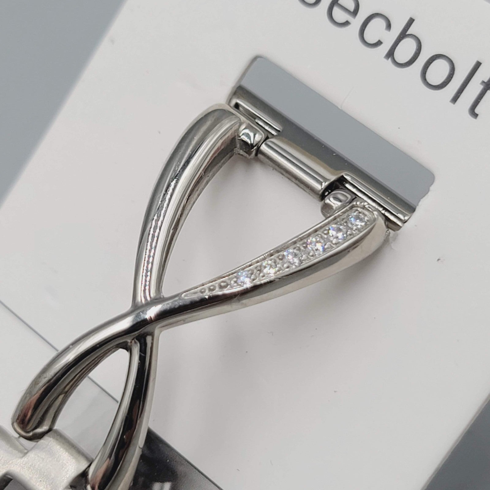 Secbolt Band for Apple Watch Bling Band Silver Sport Edition NWT