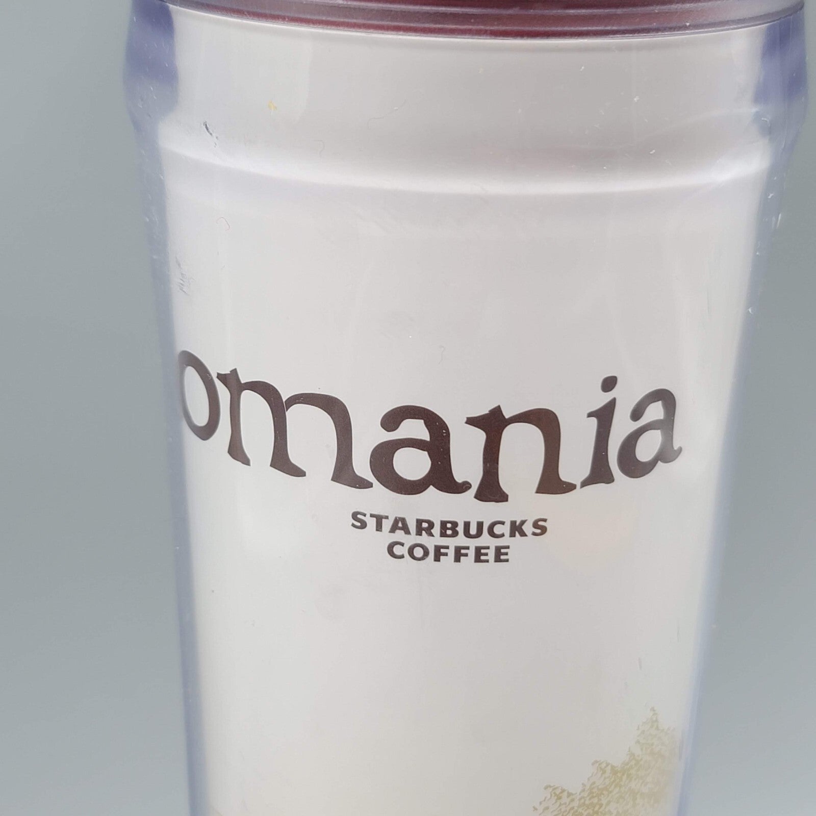 Starbucks Romania Global Icon Collection 12oz Plastic Tumbler 2004